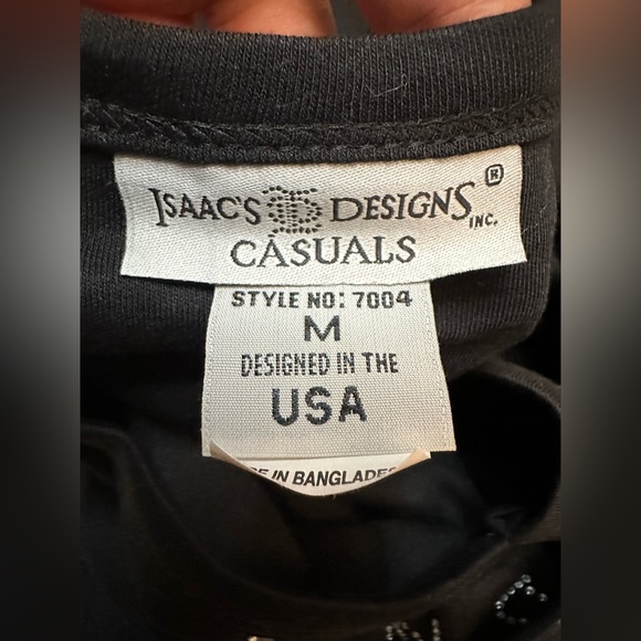 NWOT Isaac’s Designs Casual “Simply The Best Mom”Bling Embellished Top i… - Picture 2 of 3